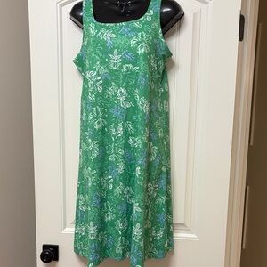 Columbia Asymmetrical Green Floral Dress